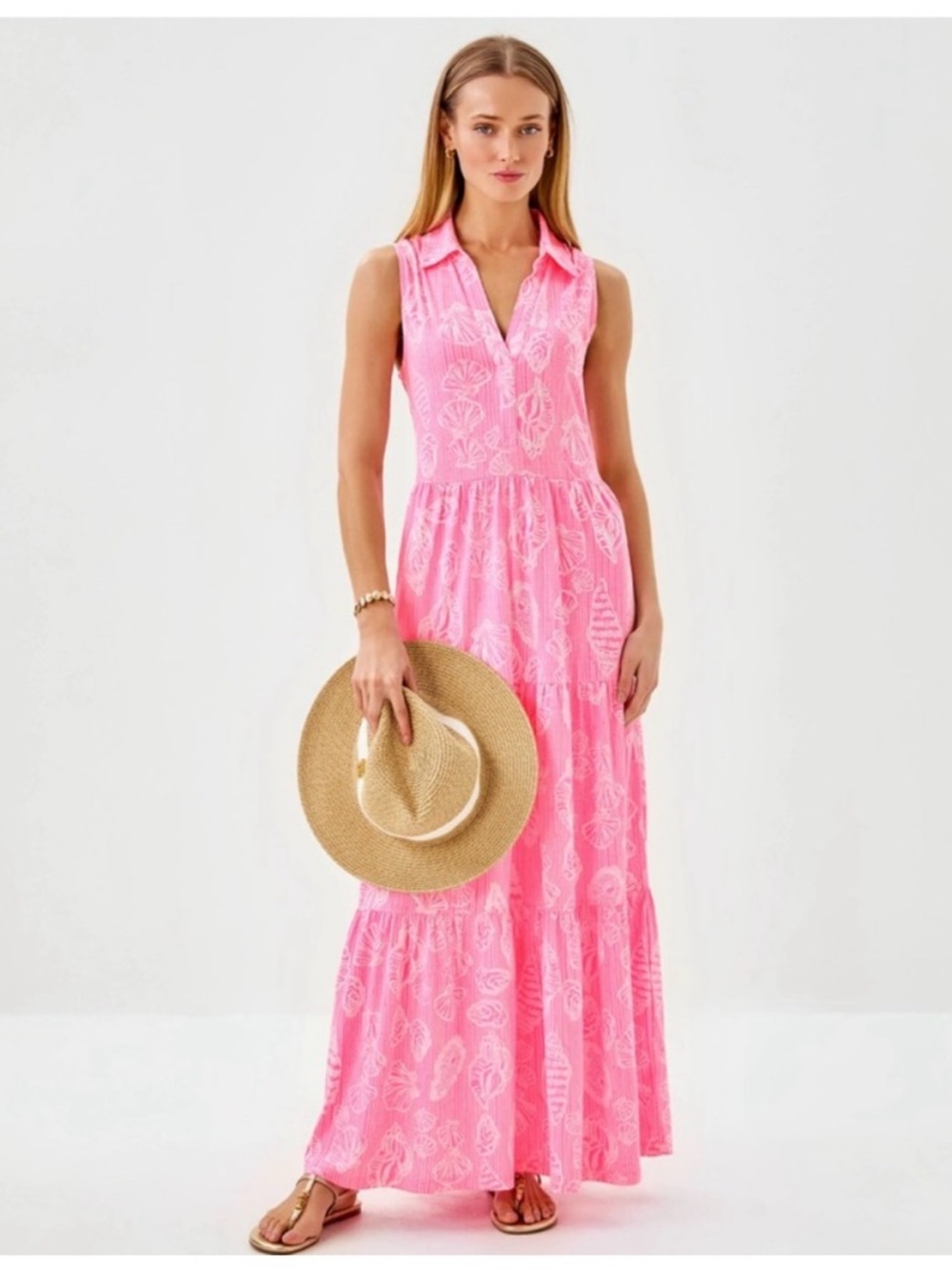 Lilly Pulitzer Pink Riegan Maxi Dress